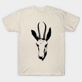 Gazelle Antelope Silhouette Illustration T-Shirt